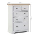 Ver imagem 3 de Cômoda para Quarto Infantil 5 Gavetas Toledo Branco