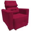 Ver imagem 3 de Poltrona Amamentação E Decoração Veneza Exclusiva Vermelho - Aguias Decor Home