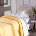 Ver imagem 4 de Kit 03 Pçs Coberdrom Solteiro Soft Dupla Face e Hipercal 400 Fios Amarelo