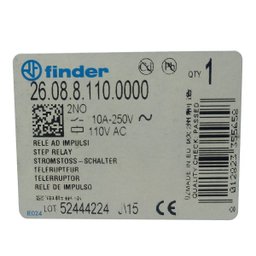 Rele de Impulso Finder 4 Sequencias 110Vac 2NA 10A - 4