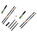 Ver imagem 1 de Kit 4 Varas 2,10m 3,00m 3,60m 5,40m + Enrolador de Linha