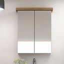 Ver imagem 1 de Armário de Banheiro 50cm 02 Portas Ref 501 Cewal - Branco/itapuã