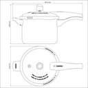 Ver imagem 4 de Panela de Pressão Tramontina Vancouver Effect em Alumínio com Revestimento Interno e Externo em Anti