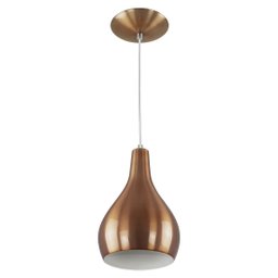 Pendente Nepal Drop Premium Gourmet em Aluminio New Cobre - 1