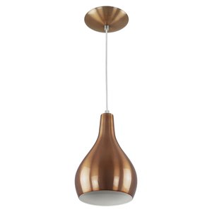 Pendente Nepal Drop Premium Gourmet em Aluminio New Cobre