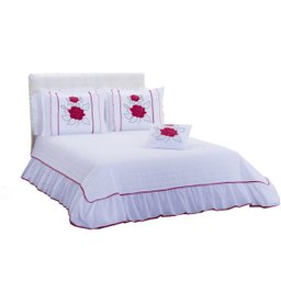 Kit Colcha Cobreleito Rubia Queen 04 peças Branco - 2