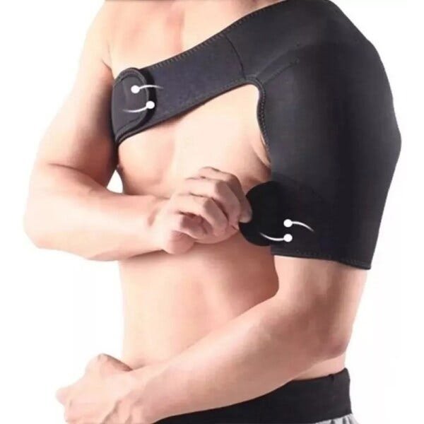 Ombreira Ergonomico em Neoprene Bilateral Protetor Ombro Suporte Ortopedica Proteção Futebol - 2