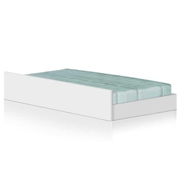 Conjunto Cama Solteiro Jade com Baú 2 Gavetas e Cama Auxiliar Flex Color Espresso Móveis - 5