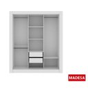 Ver imagem 2 de Guarda-Roupa Casal com Espelho 3 Portas de Correr Master Madesa