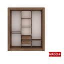 Ver imagem 2 de Guarda-Roupa Casal com Espelho 3 Portas de Correr Master Madesa