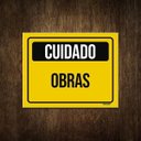 Ver imagem 1 de Placa Atenção Cuidado Sinalização Obras 27x35