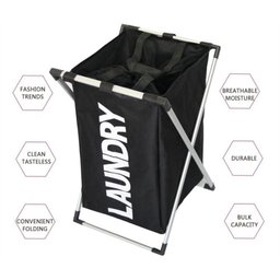 Organizador de Roupa Dobrável Preto Compacto Luxo - 3