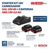 Kit 2 Baterias 18v 4,0ah e 1 Carregador Bivolt 1600a02rm8000 Bosch-bivolt - 12