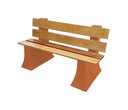 Ver imagem 1 de Banco Jardim Espera com Encosto 1,5 metro - TERRACOTA 016