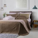 Ver imagem 1 de Kit Colcha de Solteiro Elegance Lisa - Caqui