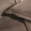 Ver imagem 2 de Kit Colcha de Solteiro Elegance Lisa - Caqui