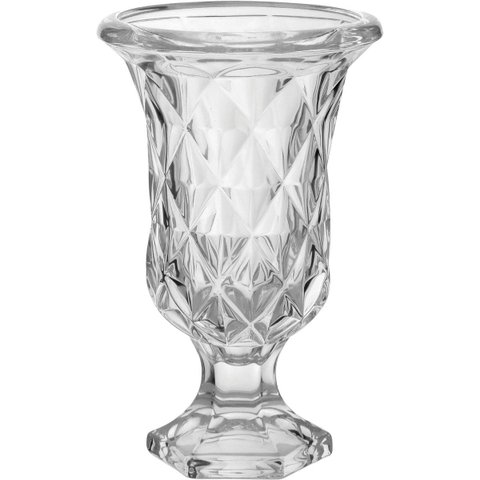 Full Diamond Vaso 23x15x15cm Cristal Eco Transp