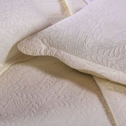 Kit Colcha de Casal Elegance Lisa (King) - Baunilha - 3
