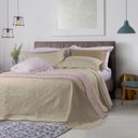 Ver imagem 1 de Kit Colcha de Casal Elegance Lisa (King) - Bege Claro