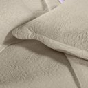 Ver imagem 3 de Kit Colcha de Casal Elegance Lisa (King) - Bege Claro