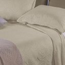 Ver imagem 2 de Kit Colcha de Casal Elegance Lisa (King) - Bege Claro