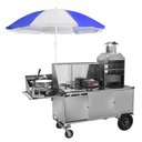 Ver imagem 1 de Carrinho 5 em 1 Cefaz Churrasco Hotdog Lanche Salgado e Batata Frita Inox Lc33p/gs