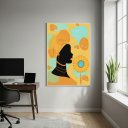 Ver imagem 1 de Quadro Arte de Oxum - a Divindade Das Águas - 70x50cm:moldura Branca