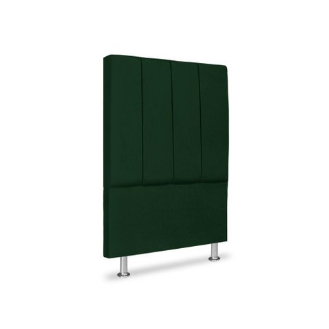 Cabeceira Estofada Cama Box Carla Linha Premium Cor:Verde;Tamanho:Solteiro 90 cm