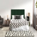 Ver imagem 4 de Cabeceira Estofada Cama Box Carla Linha Premium Cor:Verde;Tamanho:Solteiro 90 cm