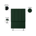 Ver imagem 3 de Cabeceira Estofada Cama Box Carla Linha Premium Cor:Verde;Tamanho:Solteiro 90 cm