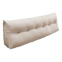 Ver imagem 1 de Almofada Cabeceira Mel Cama Queen 160cm Encosto Suede:Bege/Liso