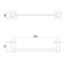 Ver imagem 2 de Toalheiro Linear Simples Fixação de Parede C34 Meber Metais