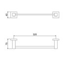 Ver imagem 4 de Toalheiro Linear Simples Fixação de Parede C34 Meber Metais Cromado