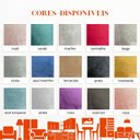 Ver imagem 4 de Sofá Curvo 3 Lugares Orgânico Confortável Serena Veludo Azul Turquesa - Montanari's Decor