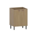 Ver imagem 1 de Balcão de Cozinha sem Tampo 60cm 2 Portas Classic Luciane Móveis