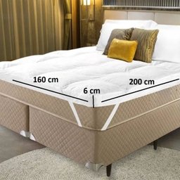 Pillow Top 15% Plumas 85% Penas De Ganso 160x200cm Daune - 6