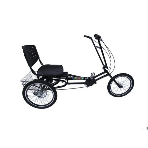 Triciclo Praiano - Montagem Mega (7 Marchas Shimano) - 7 Opções de Cores - Preto