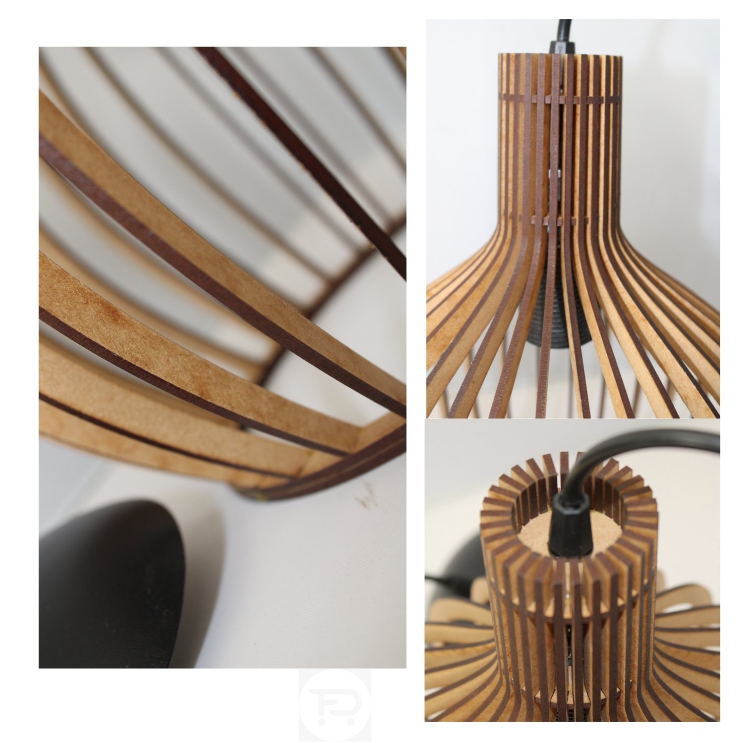 Luminárias Pendente de Teto de Madeira Rústica Para Balcão Munique