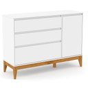 Ver imagem 4 de Quarto de Bebê Nature Clean 4 Portas com Berço Unique Branco Soft Eco Wood – Matic