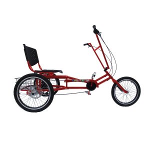 Triciclo Praiano - Montagem Mega (7 Marchas Shimano) - 7 Opções de Cores - Vermelho