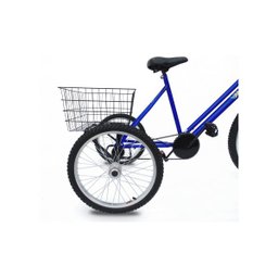 Triciclo Aro 26 - Super Luxo - 6 Opções de Cores - Azul - 4