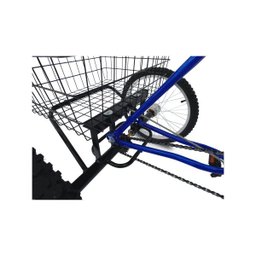 Triciclo Aro 26 - Super Luxo - 6 Opções de Cores - Azul - 6