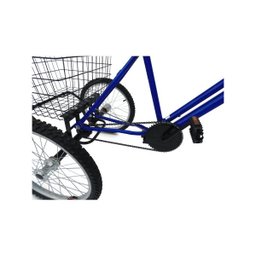 Triciclo Aro 26 - Super Luxo - 6 Opções de Cores - Azul - 5