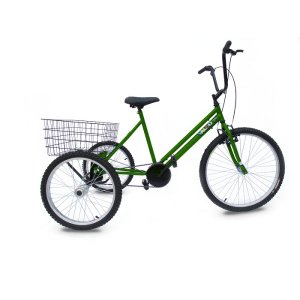 Triciclo Aro 26 - Super Luxo - 6 Opções de Cores - Verde