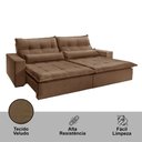 Ver imagem 7 de Sofá Grecia Veludo 02 Módulos de 120m B25cm Meu Sofá Online
