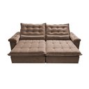 Ver imagem 5 de Sofá Retrátil e Reclinável 2,15m Cama inBox Big Fresh com SoftGel D40 Velupluma Castor