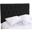 Ver imagem 1 de Cabeceira Painel Casal Queen Paris Capitone 1,60m Couro Ecológico Preto