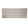 Cabeceira Painel Casal Queen Paris Capitone 1,60m Couro Ecológico Bege - 3