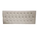 Ver imagem 3 de Cabeceira Painel Casal Queen Paris Capitone 1,60m Couro Ecológico Bege