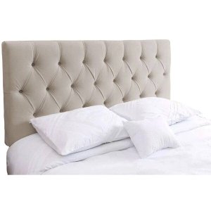 Cabeceira Painel Casal Queen Paris Capitone 1,60m Couro Ecológico Bege